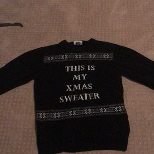 Black Christmas sweater
